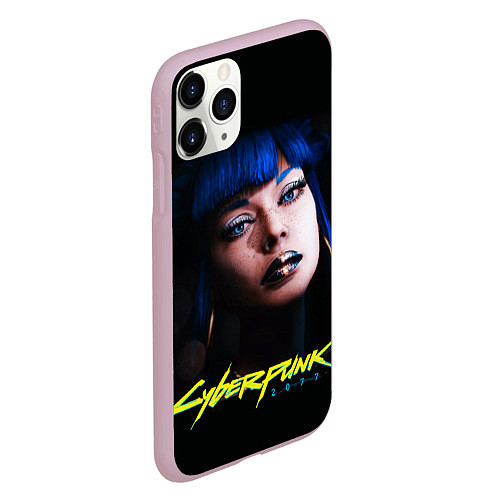 Чехол iPhone 11 Pro матовый Cyberpunk 2077 - Чери Наулин / 3D-Розовый – фото 2