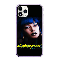 Чехол iPhone 11 Pro матовый Cyberpunk 2077 - Чери Наулин, цвет: 3D-светло-сиреневый
