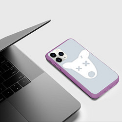 Чехол iPhone 11 Pro матовый Собачка - Удалённая страница ВК, цвет: 3D-фиолетовый — фото 2