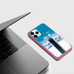 Чехол iPhone 11 Pro матовый Берсерк Меч Воткнут В Землю, цвет: 3D-малиновый — фото 2