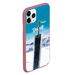 Чехол iPhone 11 Pro матовый Берсерк Меч Воткнут В Землю, цвет: 3D-малиновый — фото 2