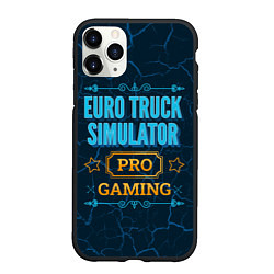 Чехол iPhone 11 Pro матовый Игра Euro Truck Simulator: pro gaming, цвет: 3D-черный