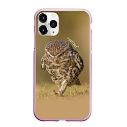 Чехол iPhone 11 Pro матовый Штош - мем - совёнок, цвет: 3D-розовый