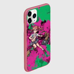 Чехол iPhone 11 Pro матовый Acid Kuroko - Некий научный Рейлган, цвет: 3D-малиновый — фото 2