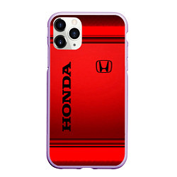 Чехол iPhone 11 Pro матовый Хонда - спорт, цвет: 3D-сиреневый