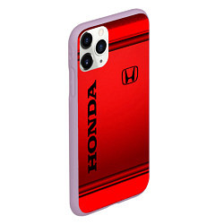 Чехол iPhone 11 Pro матовый Хонда - спорт, цвет: 3D-сиреневый — фото 2