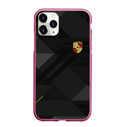 Чехол iPhone 11 Pro матовый Porsche - logo