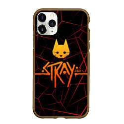 Чехол iPhone 11 Pro матовый Stray cat игра блуждающий кот