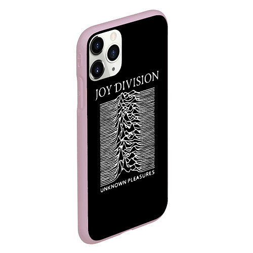 Чехол iPhone 11 Pro матовый Joy Division - unknown pleasures / 3D-Розовый – фото 2