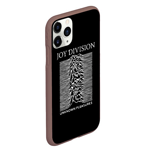 Чехол iPhone 11 Pro матовый Joy Division - unknown pleasures / 3D-Коричневый – фото 2