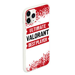 Чехол iPhone 11 Pro матовый Valorant: Best Player Ultimate, цвет: 3D-белый — фото 2