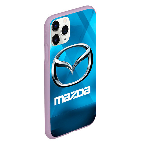 Чехол iPhone 11 Pro матовый Mazda - sport - абстракция / 3D-Сиреневый – фото 2