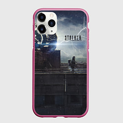 Чехол iPhone 11 Pro матовый STALKER Герб СССР В Припяти