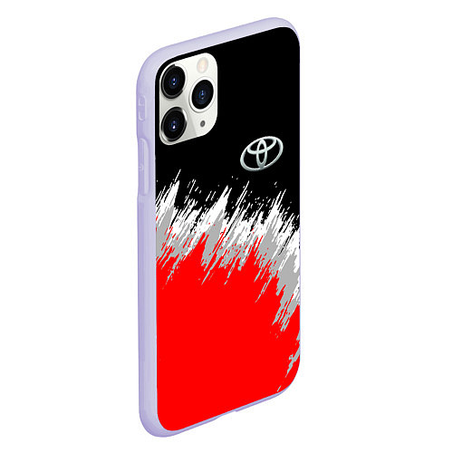 Чехол iPhone 11 Pro матовый Тойота камри - краска / 3D-Светло-сиреневый – фото 2