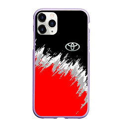 Чехол iPhone 11 Pro матовый Тойота камри - краска, цвет: 3D-светло-сиреневый
