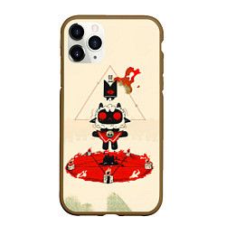 Чехол iPhone 11 Pro матовый Cult of the lamb art