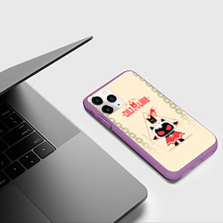 Чехол iPhone 11 Pro матовый Злобная овечка - Cult of the lamb, цвет: 3D-фиолетовый — фото 2