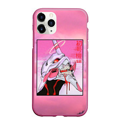 Чехол iPhone 11 Pro матовый EVANGELION PINK Берсерк mode, цвет: 3D-малиновый