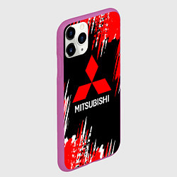 Чехол iPhone 11 Pro матовый Mitsubishi - краска, цвет: 3D-фиолетовый — фото 2