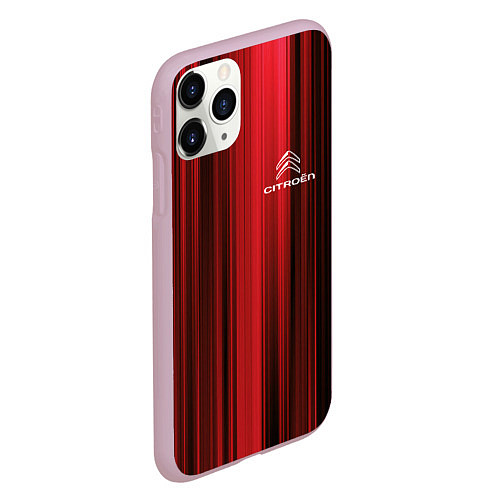 Чехол iPhone 11 Pro матовый Citroёn - абстракция / 3D-Розовый – фото 2