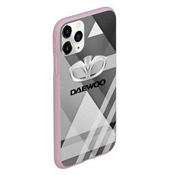 Чехол iPhone 11 Pro матовый Daewoo - logo, цвет: 3D-розовый — фото 2