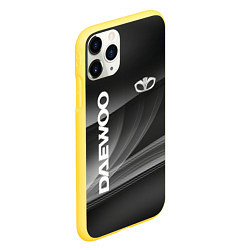Чехол iPhone 11 Pro матовый Daewoo - абстракция, цвет: 3D-желтый — фото 2