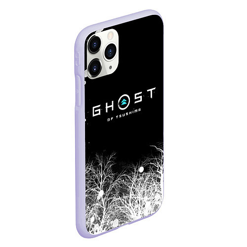 Чехол iPhone 11 Pro матовый Лес Цусимы / 3D-Светло-сиреневый – фото 2