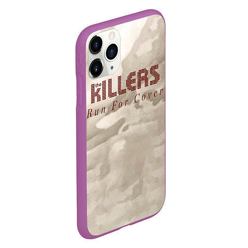 Чехол iPhone 11 Pro матовый Run For Cover Workout Mix - The Killers / 3D-Фиолетовый – фото 2