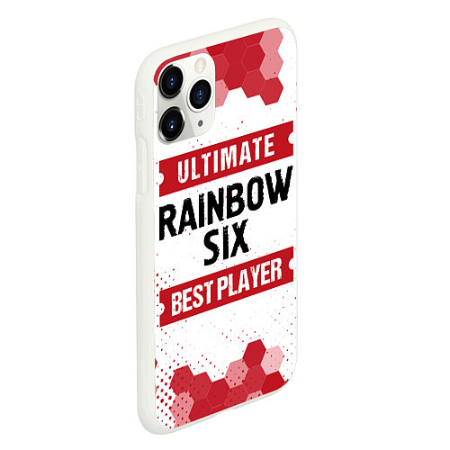 Чехол iPhone 11 Pro матовый Rainbow Six: Best Player Ultimate / 3D-Белый – фото 2