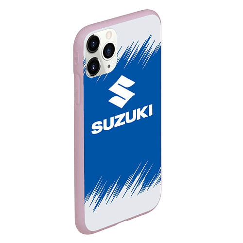 Чехол iPhone 11 Pro матовый Suzuki - sport / 3D-Розовый – фото 2