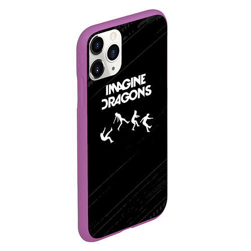 Чехол iPhone 11 Pro матовый Imagine Dragons - Alternative / 3D-Фиолетовый – фото 2
