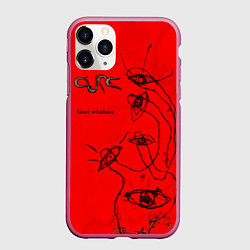 Чехол iPhone 11 Pro матовый The Cure - Lost Wishes, цвет: 3D-малиновый