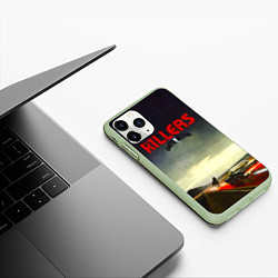Чехол iPhone 11 Pro матовый Battle Born - The Killers, цвет: 3D-салатовый — фото 2