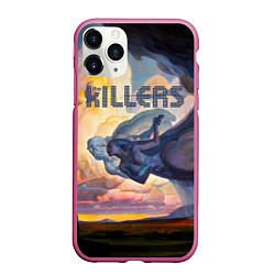 Чехол iPhone 11 Pro матовый Imploding the Mirage - The Killers, цвет: 3D-малиновый