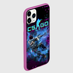 Чехол iPhone 11 Pro матовый CS GO - Skin, цвет: 3D-фиолетовый — фото 2
