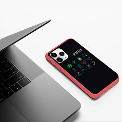 Чехол iPhone 11 Pro матовый STALKER Стикеры Припять, цвет: 3D-красный — фото 2