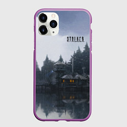 Чехол iPhone 11 Pro матовый STALKER Причал, цвет: 3D-фиолетовый