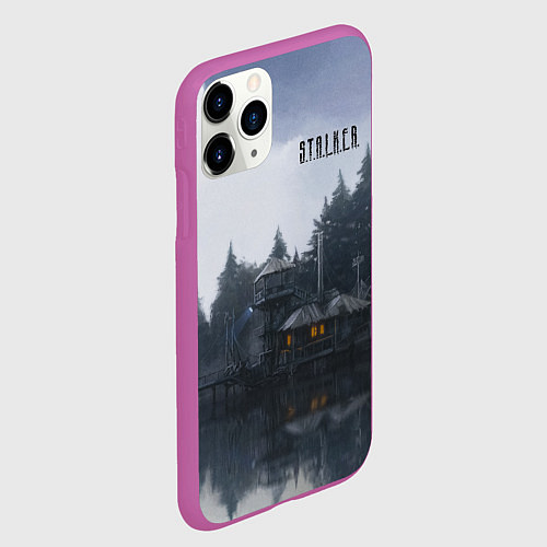 Чехол iPhone 11 Pro матовый STALKER Причал / 3D-Фиолетовый – фото 2