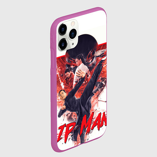 Чехол iPhone 11 Pro матовый Ип Ман - Ip Man / 3D-Фиолетовый – фото 2