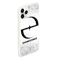 Чехол iPhone 11 Pro матовый Evanescence с потертостями на светлом фоне, цвет: 3D-белый — фото 2