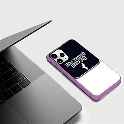 Чехол iPhone 11 Pro матовый Hollywood Undead краска, цвет: 3D-фиолетовый — фото 2