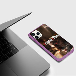Чехол iPhone 11 Pro матовый Biohazard RE:4, цвет: 3D-фиолетовый — фото 2