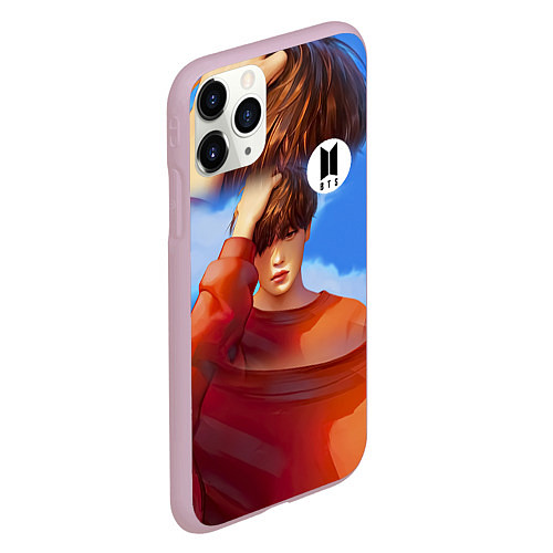 Чехол iPhone 11 Pro матовый BTS Love Yourself Sky / 3D-Розовый – фото 2