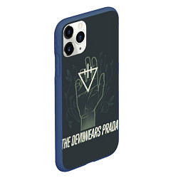 Чехол iPhone 11 Pro матовый Devil wears prada hand, цвет: 3D-тёмно-синий — фото 2