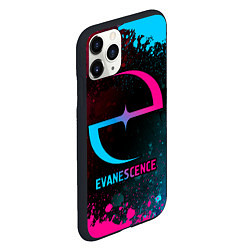 Чехол iPhone 11 Pro матовый Evanescence - neon gradient, цвет: 3D-черный — фото 2