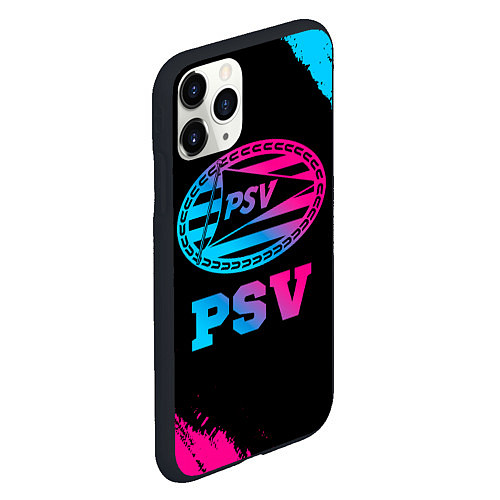 Чехол iPhone 11 Pro матовый PSV - neon gradient / 3D-Черный – фото 2