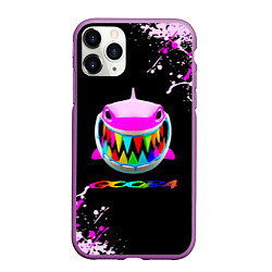 Чехол iPhone 11 Pro матовый 6IX9INE- GOOBA - краска, цвет: 3D-фиолетовый