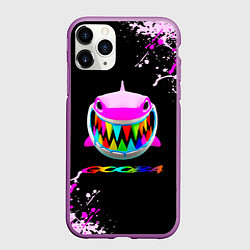 Чехол iPhone 11 Pro матовый 6IX9INE- GOOBA - краска, цвет: 3D-фиолетовый