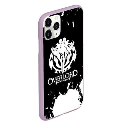 Чехол iPhone 11 Pro матовый Overlord - краска / 3D-Сиреневый – фото 2