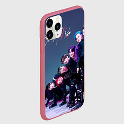 Чехол iPhone 11 Pro матовый Stray Kids K Idols, цвет: 3D-малиновый — фото 2